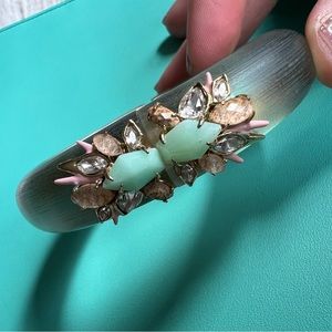 Alexis Bittar bangle bracelet blue teal